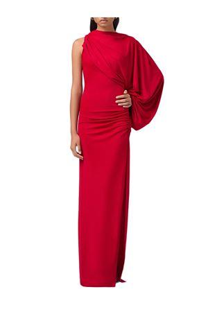One shoulder maxi dress scarlet THE ANDAMANE | T190123ATJP073SCARLET